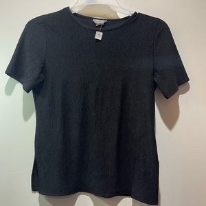 Jessica Michel Women's Black Dress Shirt Size Small S/S Vented Sides